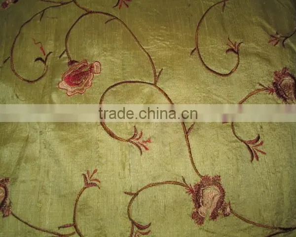 No1 Custom Embrodary Silk Fabric photo-2