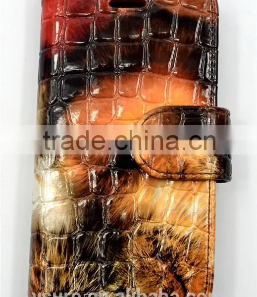 Crocodile Pattern Top Grade Flip Wallet Leather Phone Case For Asus Zenfone Zoom With PVC ID and Credit Card Slots photo-2
