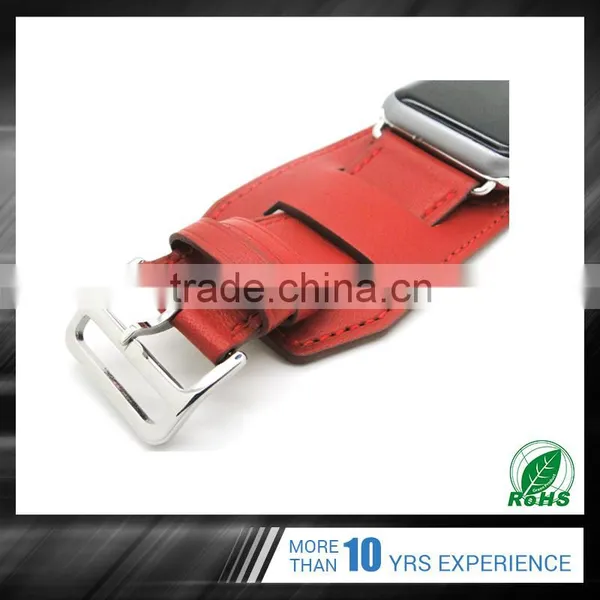 Trade Assurance Custom Logo Accept Sport Leather Western Watch Band for Apple photo-3