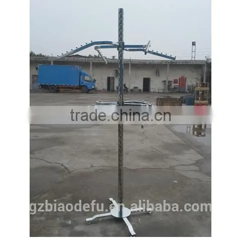 High Quality 2 Tiers 4way Clothing Display Stand,garment Rack Supplier photo-3