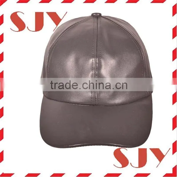 6 Panel Promotional Custom Baseball Caps Wholesale Leather Hats photo-5
