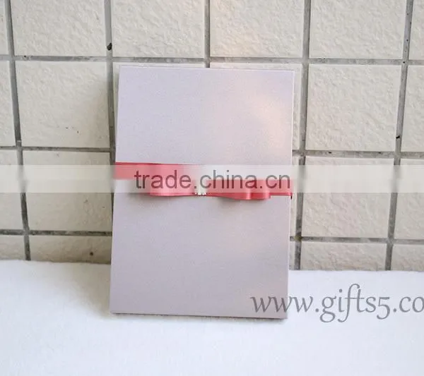 Fancy Wedding Invitation Gift Box With Ribbon photo-6