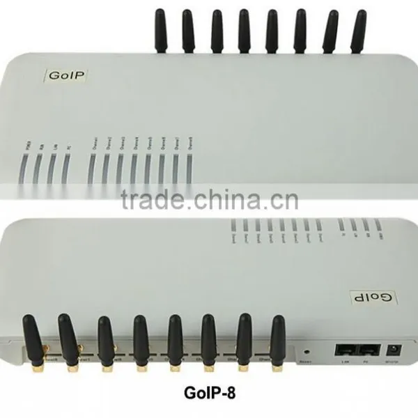 2016 GSM Gateway GoIP VoIP Gateway 8 Channels GoIP-8 Provide Eight Cellular Channels for IP-PBX