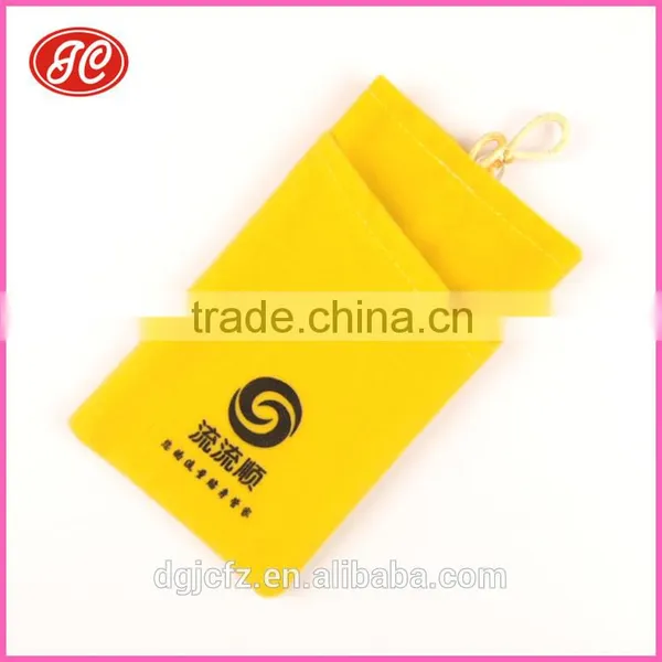 Hot Products Silk Screen Printed Microfiber Mobile Phone Pouch photo-3