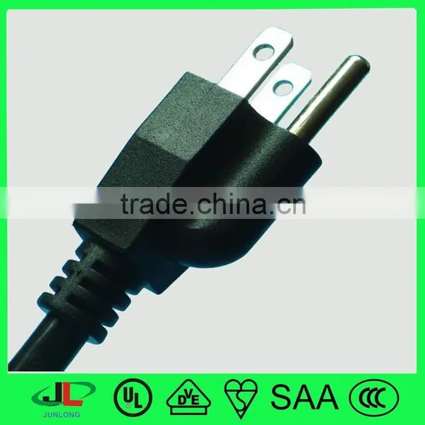 High Quality Power Cord Plug UL Approved NEMA 5-15P Plug to NEMA 5-15R Plug photo-2