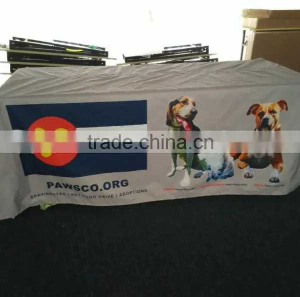 Whosale Polyester Rectangular Type Table Cover With Logo photo-6