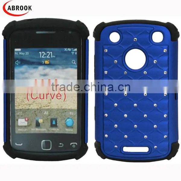 Robot Style Rhinestone Holster Combo Cell Phone Case for Blackberry 9380