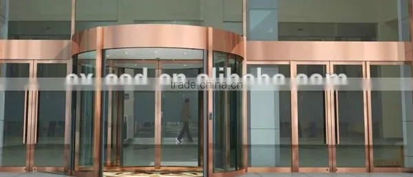 2 Wing Automatic Curved Sliding Door With CE Certificate