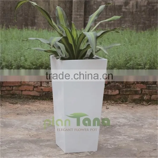 uv Resistant Inclined Shiny Fiber Glass Planter