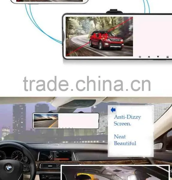 New 5.0 Inch Top Grade Car Dvr Dual Camera Rear View Mirror Car Camera Recorder Full 1080p Night Vision Mirror Dvr Parking 168 photo-4