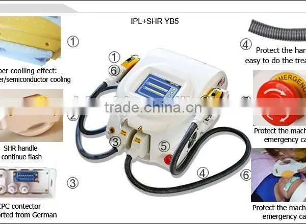 Big Discount Imported Lamp Two Handles 3000w 1-10hz Shr Hair Removal Weifang Ipl photo-5