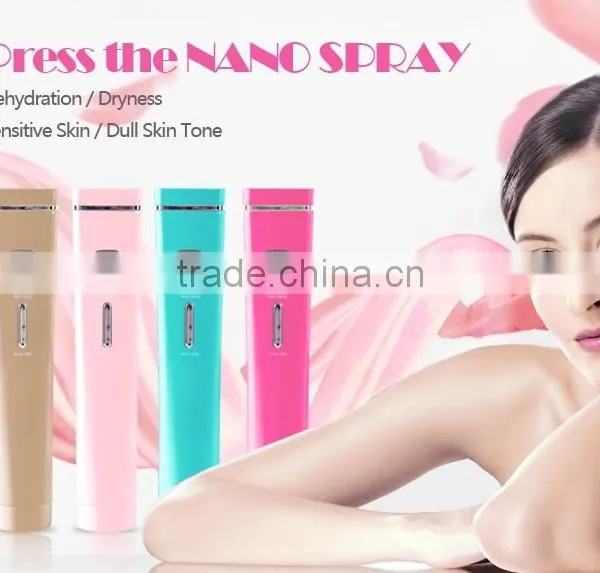 Mini Beauty Instrument Portable Nano Mist Spray With Massager Facial Steamer photo-4