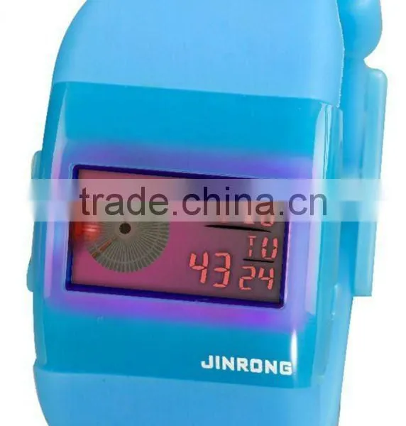 PU Double Display LCD Watch