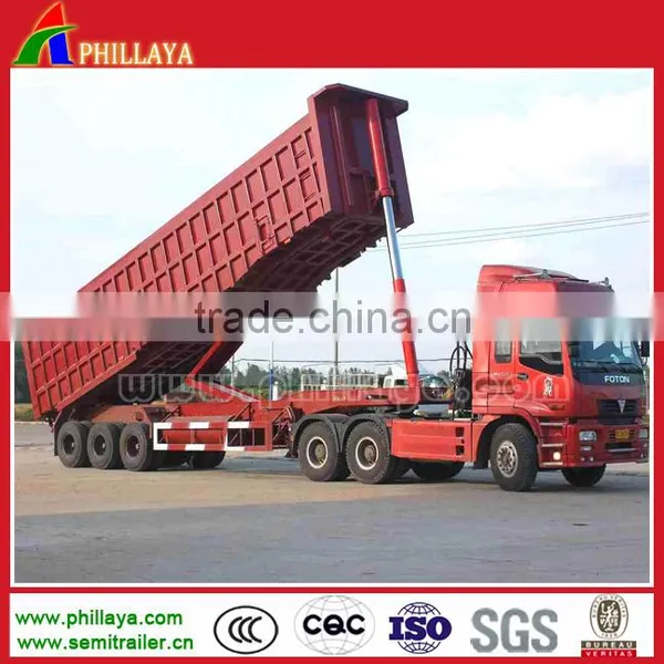China CCC/ISO9001 2008 Heavy Load Truck 40-50 Ton Dump Semi Trailer Wholesale photo-3