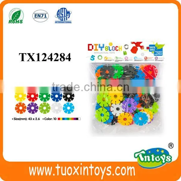 Plastic Snowflake Geometric Designs Building Blocks Toys Creative Puzzle Toys for Kids photo-5
