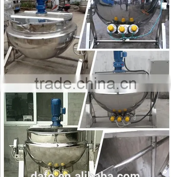 Steam Cooking Kettle With Agitator/double Jacketed Steam Kettles/jacketed Kettle Mixer photo-4