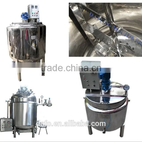 Food Grade Stainless Steel Cheese Mixing Tank With Agitator photo-6