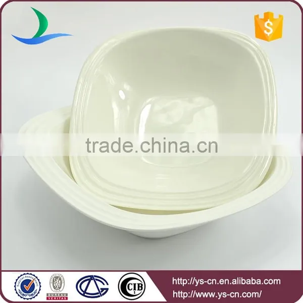 Wholesale Custom White Ceramic Serving Bowl Set photo-2