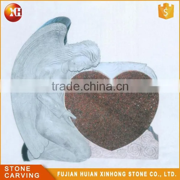 High Quality Polished Granite Heart Grave photo-2