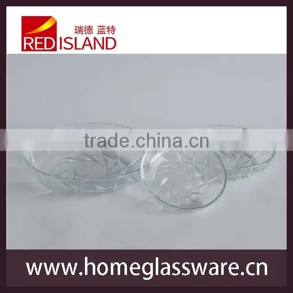 8 Inch Fresh Fruit Salad Glass Plate photo-5