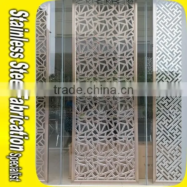2015 Fashion Design Stainless Steel Decorative Folding Hanging Partition photo-4
