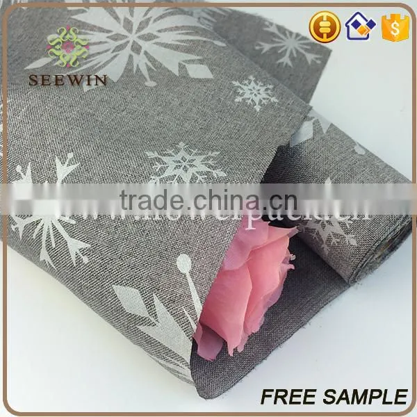 Home Textile Decorative Printed Artificial Snowflake Table Runner photo-3