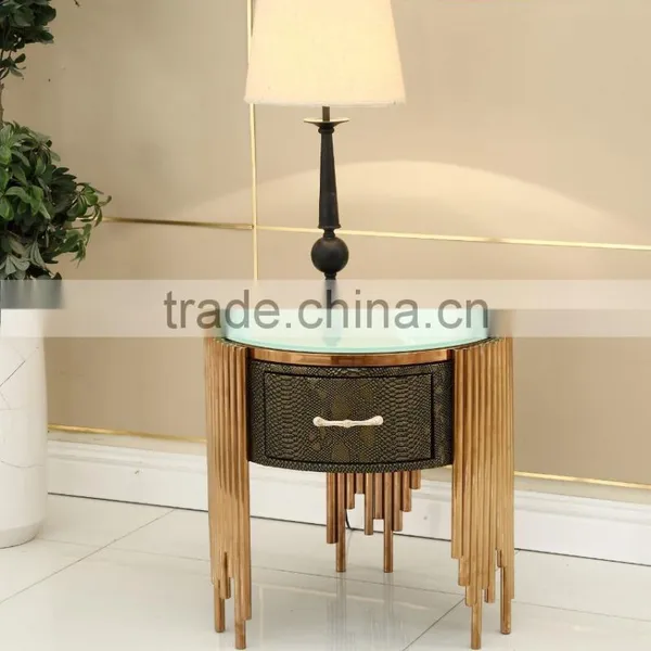 High Quality Lunxry Modern Stainless Steel Dinning Table and Chairs AH069 photo-4