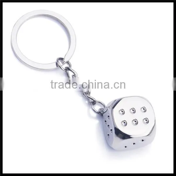 Quality Souvenir Zinc Alloy Dice Key Rings Supplier