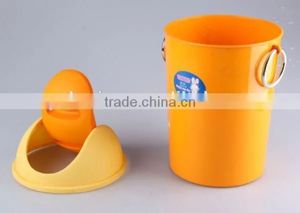 Rubbish Bin Household Garbage Can With Ears/Plastic Trash Can photo-4