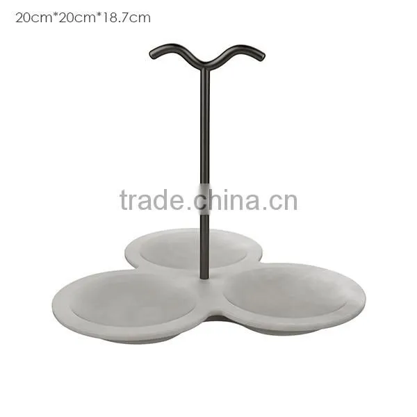 Mutifunctional Concrete Planter and Concrete Umbrella Holder With Metal Frame photo-5