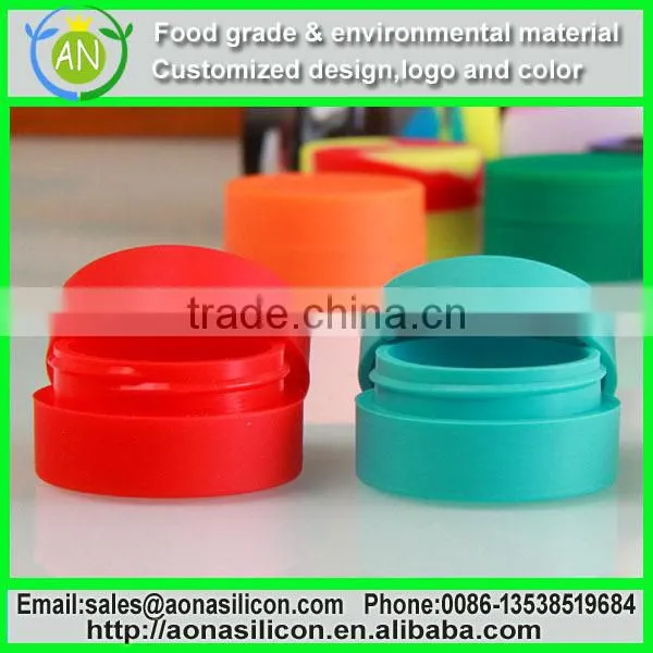 Mixing Colors Silicone Container for Oil, Colorful Silicone Jar photo-2