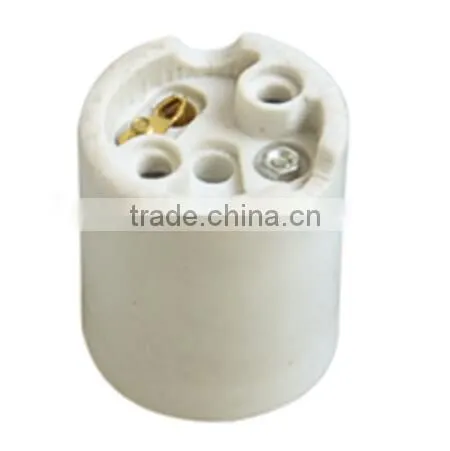 CE RoHS Certificated E26 E27 Glazed Ceramic Lampholder With Cable photo-5