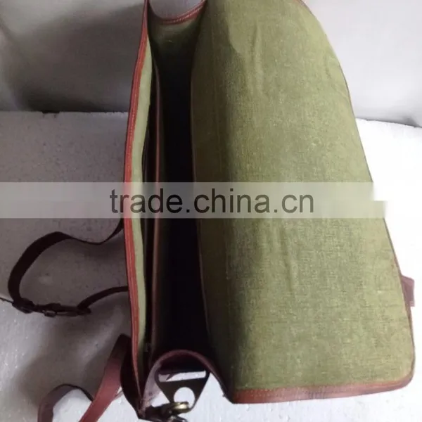 High Quality Stylish Handmade Vintage Leather Briefcase photo-5