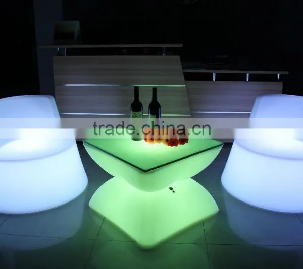 PE Material Illuminated Bar Interactive Led Table for Indoor or Outdoor Using photo-3