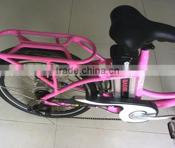 Newly Design 26inch Electric Bike 36V 250W Lithium Battery Power Electric City Bike for Lady photo-3