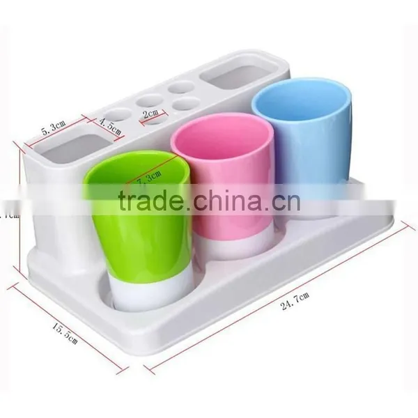 Plastic Tooth Brushes Organizer , Bathroom Storage Rack , Toothbrush Toothpaste Stand Holder , photo-2