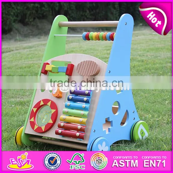 Wholesale Best Design Multi Push Along Wooden Baby Walking Toys W08J001 photo-6