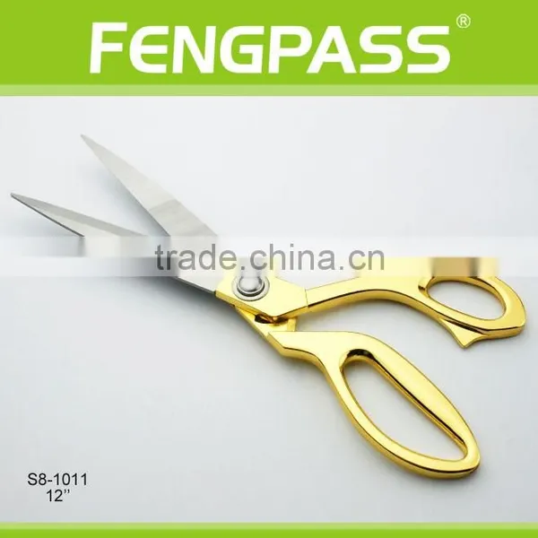 S8-1011 12 Inch Stainless Steel Blades With Zinc Alloy Handle Scissors For Cutting Fabric photo-2