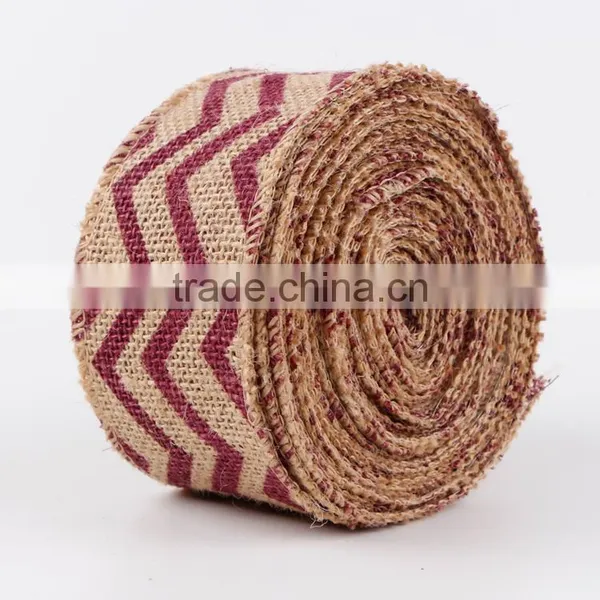 MSD 2016 Woven Jacquard 2.5 Inch Wide Natural Jute Ribbon photo-5