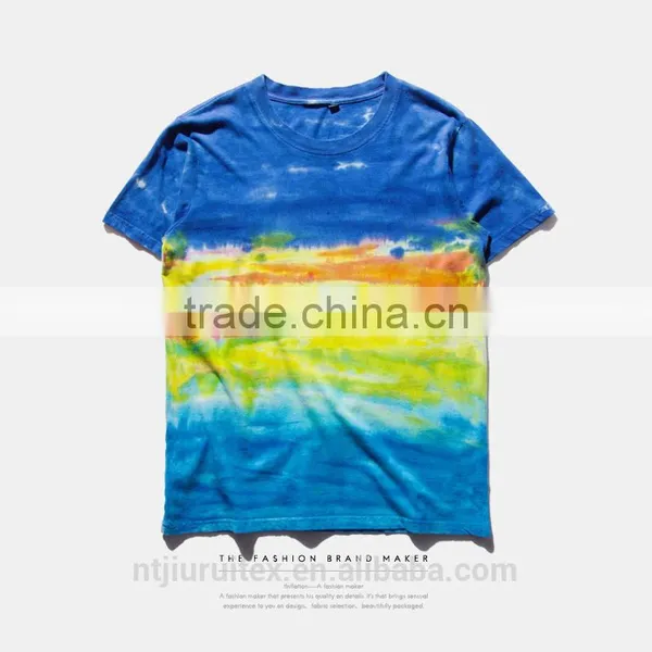 Men Tie Dye T-shirt , Summer Shirt,brushed Color T-shirt photo-2