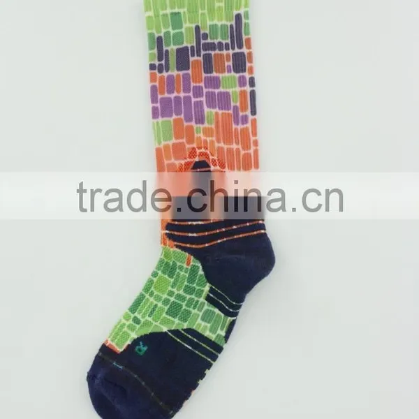 Sublimated Dri Fit Elite Basketball Sport Compression Socks Men photo-5