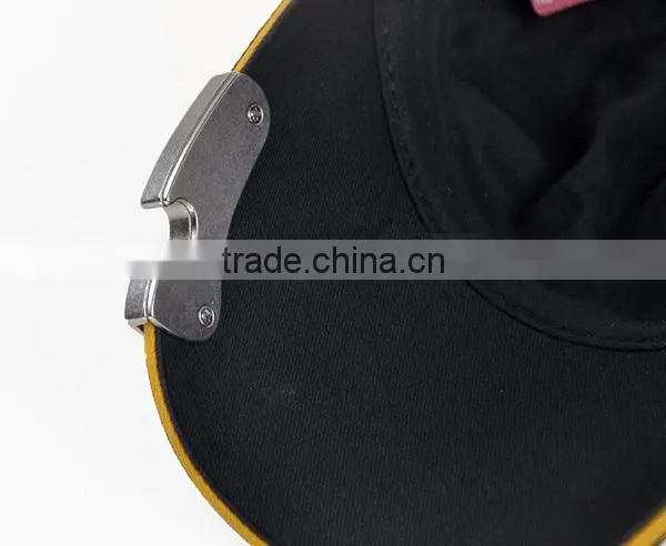 Custom Suede Bottle Opener Baseball Cap Leather Bill Baseball Cap photo-3