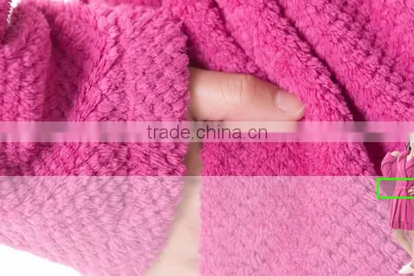100% Polyester Women Night Casual Fleece Bathrobe for Women photo-4