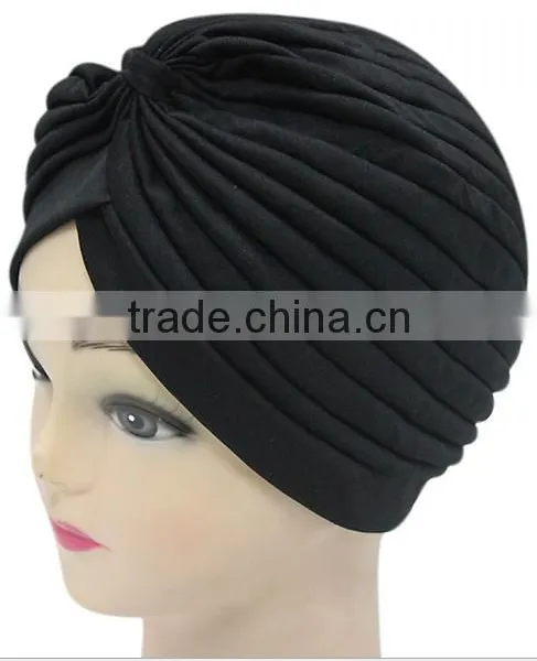Men and Women Solid Color Bow Head Hat Outdoor Sunscreen Scarf Cap Watermelon Cap Cap Cap Cap Can be Folded photo-2