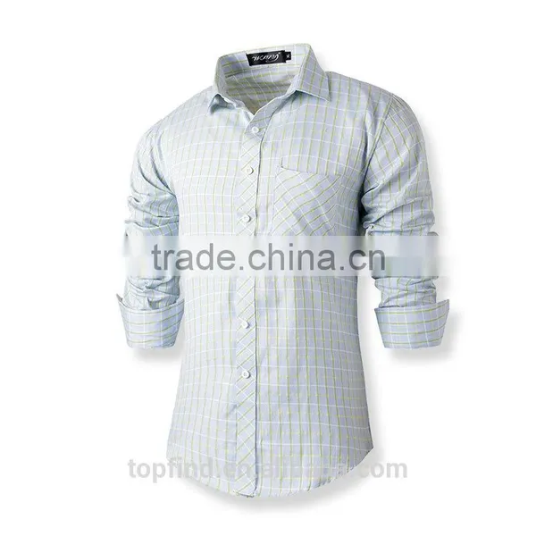 Best Price Customise Mens Heavy Organic Cotton Work Shirt With Check Pattern photo-2