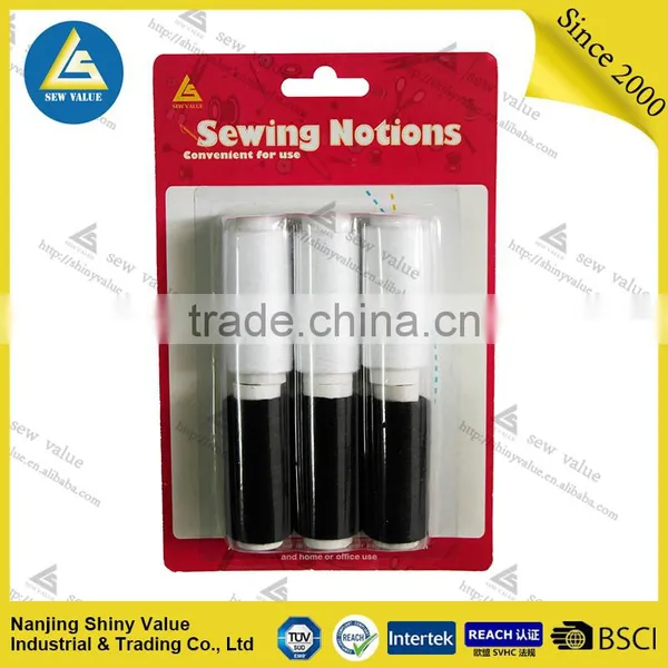 Wholesale 100% Polyester Embroidery Thread White /black photo-2