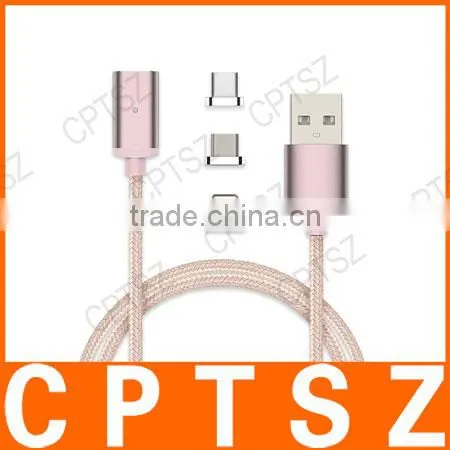 Two In One Mobile Phone Woven Magnetic Suction Data Iine Android Charging Data Cable photo-3