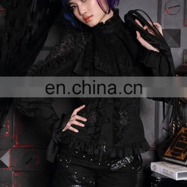 Gothic Aristocrat Frilled Shirt With Jabot photo-5