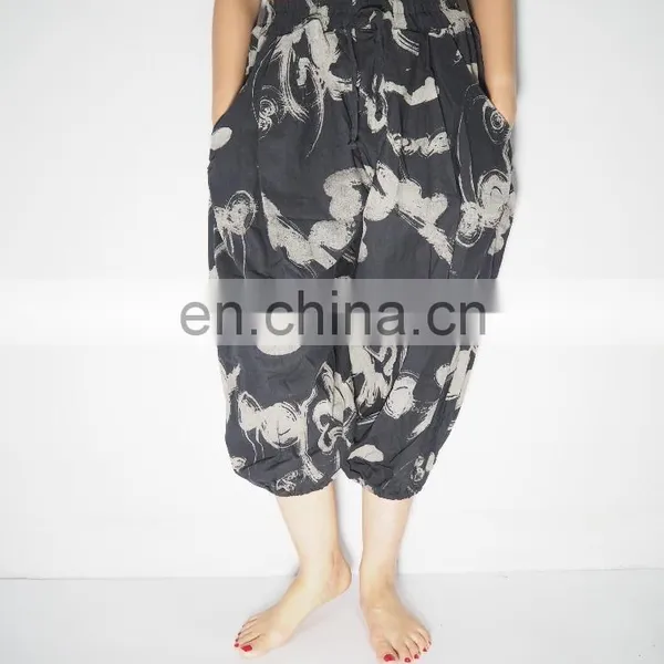 NAPAT Free size 100% cotton harem yoga pants thai yoga pants
