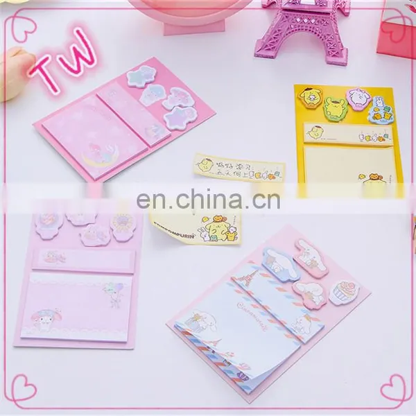 China School Stationery OEM Wholesale Customized Personalized Cute Eco-friendly Cartoon Paper Sticky Notes Custom With Logo